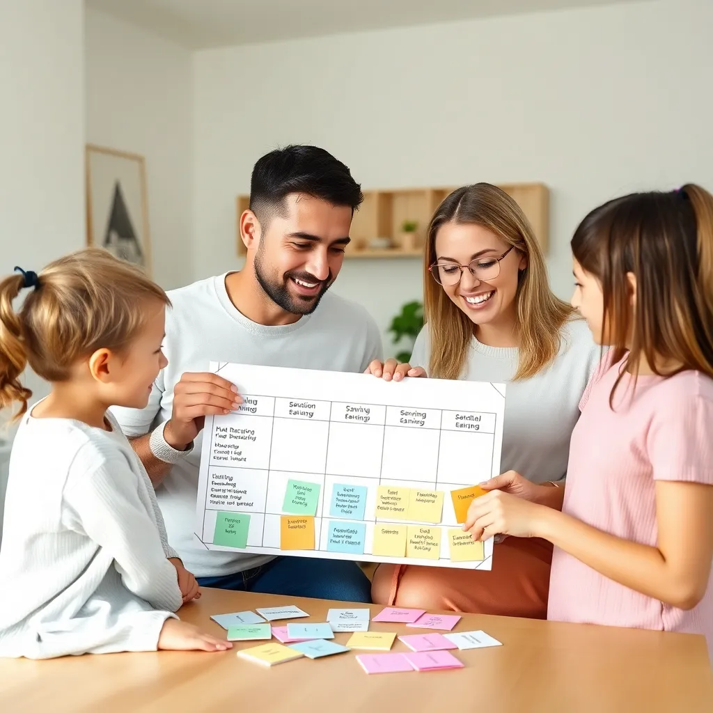 Jonge Nederlandse vrouw die haar maandelijkse budget plant met laptop en rekenmachine