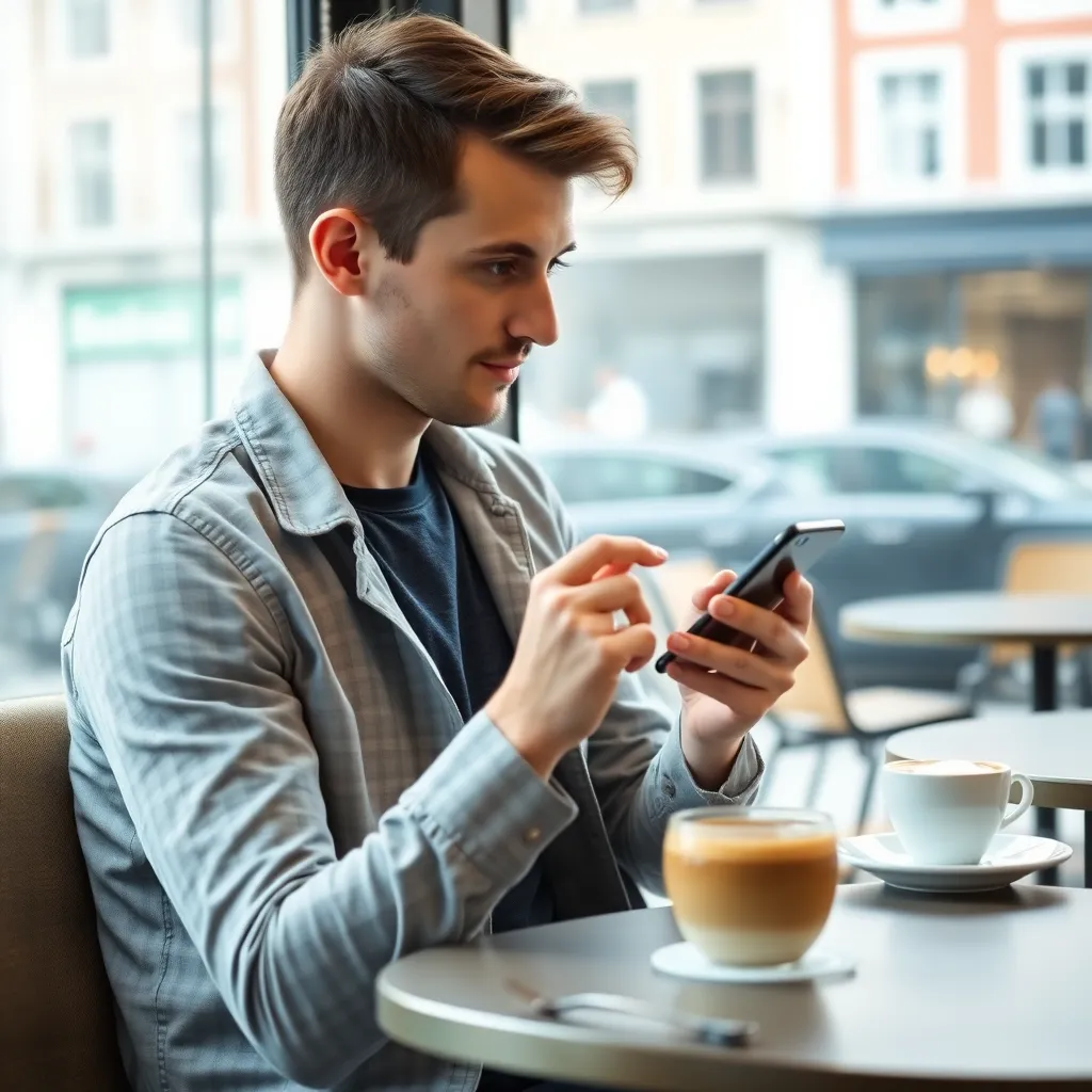 Nederlandse jongvolwassene gebruikt budgetteringsapp op smartphone